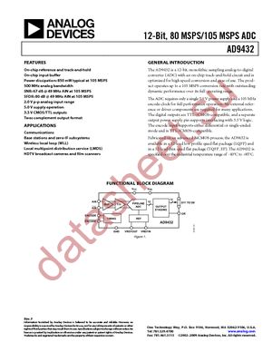 AD9432BSQ-80 datasheet  